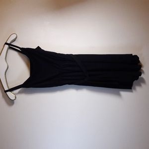 Ann Taylor black Petite Scoop neck slip dress size SP
